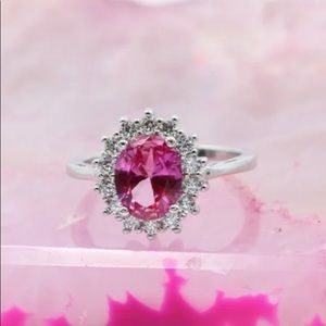 2.5 Luxury Italian Pink Cubic Zirconia